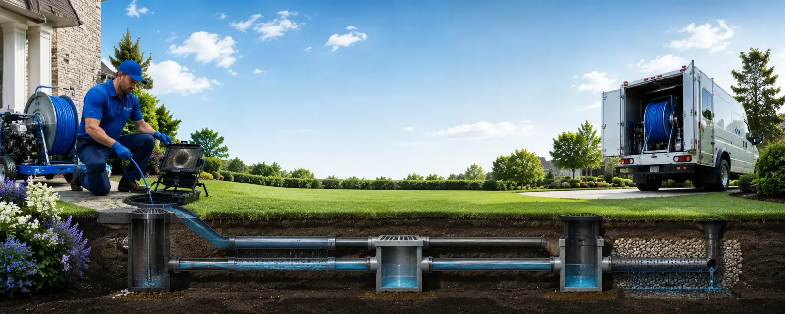 Outdoor drain cleaning information for Aurelia, IA